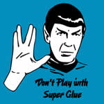 T-shirt Super Glue Spock