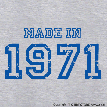 Voir en zoom T-shirt Made in 1971
