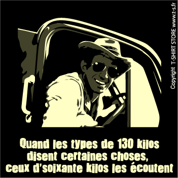 Voir en zoom T-shirt 130 kilos Belmondo