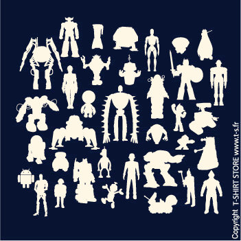 Voir en zoom T-shirt Robots